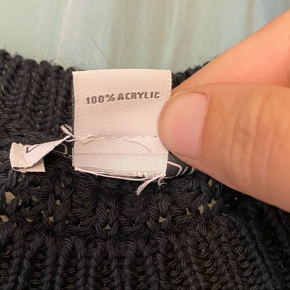 Cotton On Knit Sleeveless Sweater Navy Blue Sz Large - Picture 4 of 8